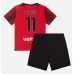 Günstige AC Milan Christian Pulisic #11 Babykleidung Heim Fussballtrikot Kinder 2023-24 Kurzarm (+ kurze hosen)